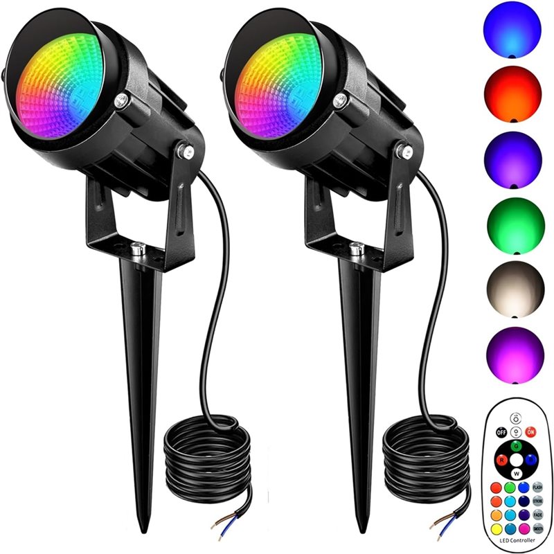 Outdoor Lighting Low Voltage - AAAN-RGBW Low Voltage Color Change Outdoor