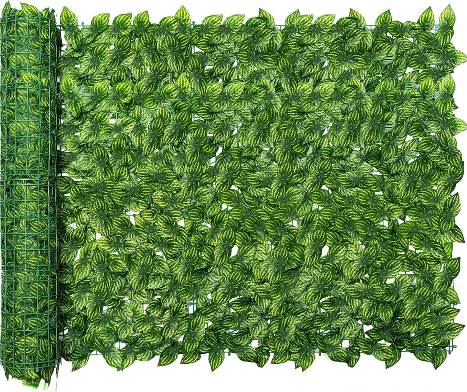Outdoor Lighting For Fence - Expandable Artificial Ivy Privacy Fence Screen,