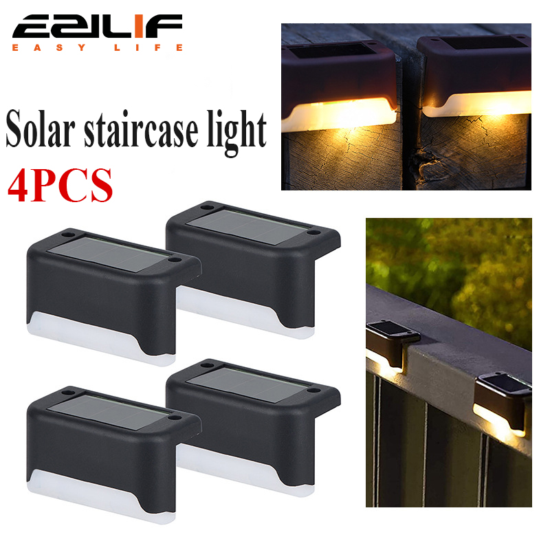 Outdoor Lighting For Fence - 4PCS Solar Deck Light Outdoor IP65