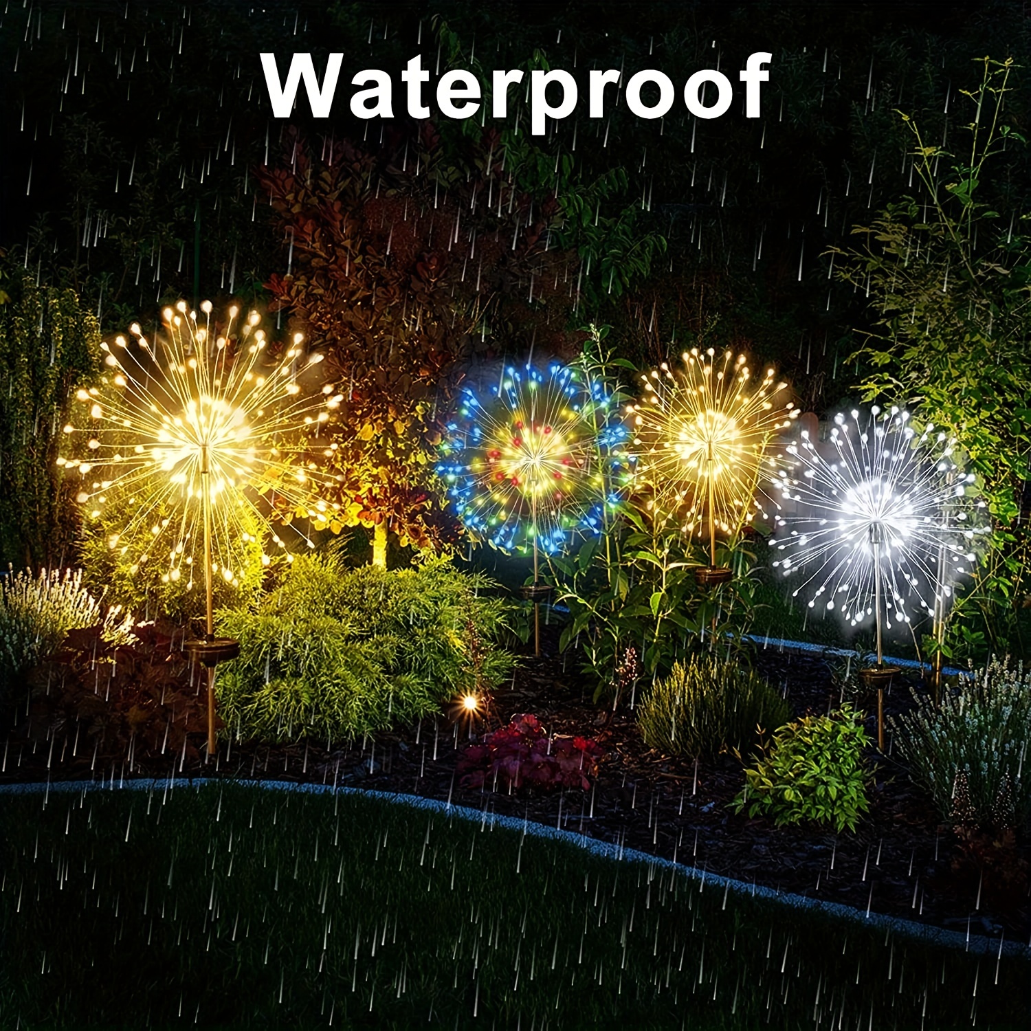 Outdoor Lighting Low Voltage - 1 Pack Solar Firework Light Outdoor,IP65