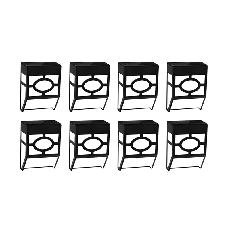 Quality Outdoor Lighting Brands - ABFU-8Pcs Solar Powered Wall Mount LED