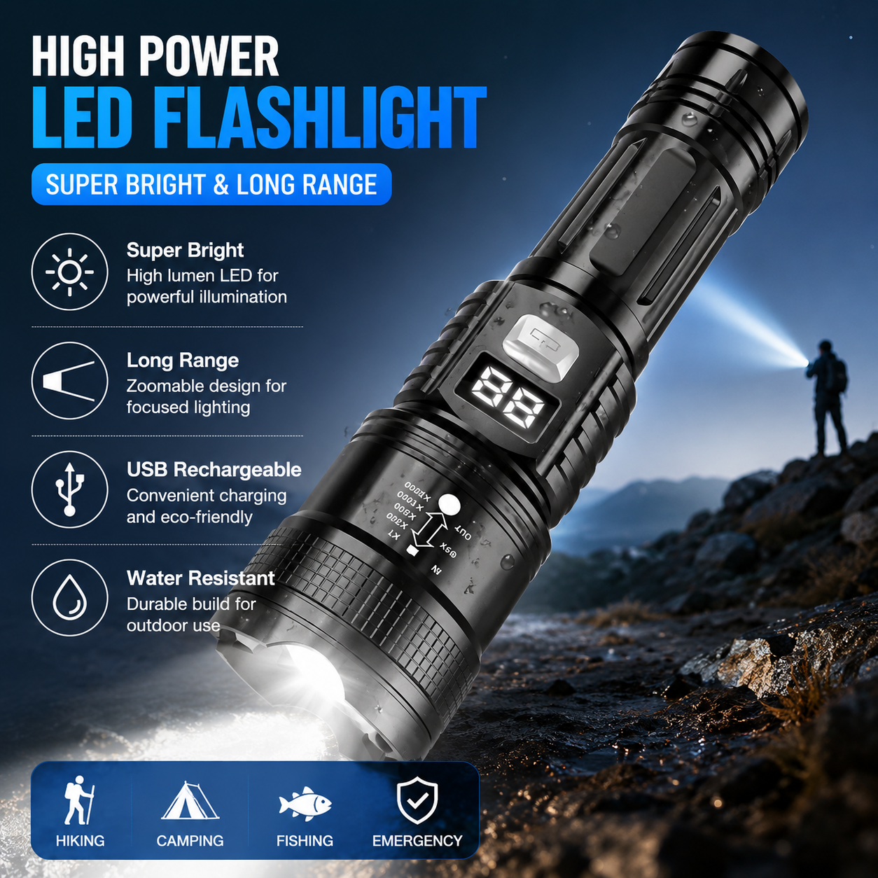 Outdoor Lighting Diy - P50 High Brightness Flashlight LED Bead