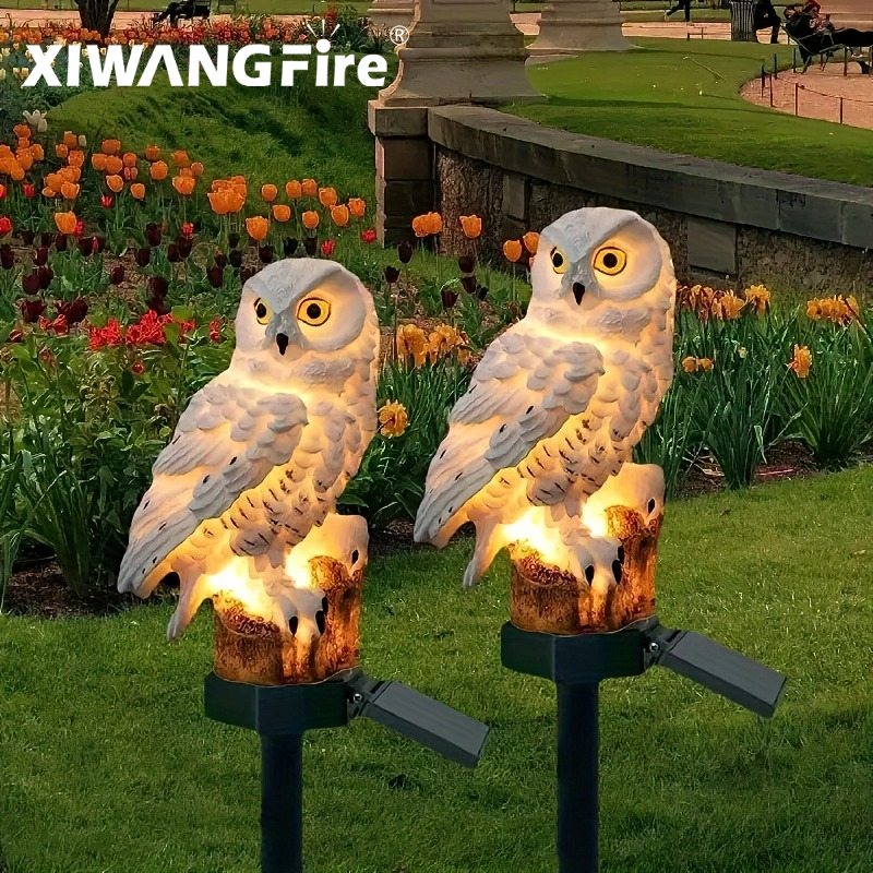 Outdoor Lighting Diy - Solar Owl Statue Garden Light LED