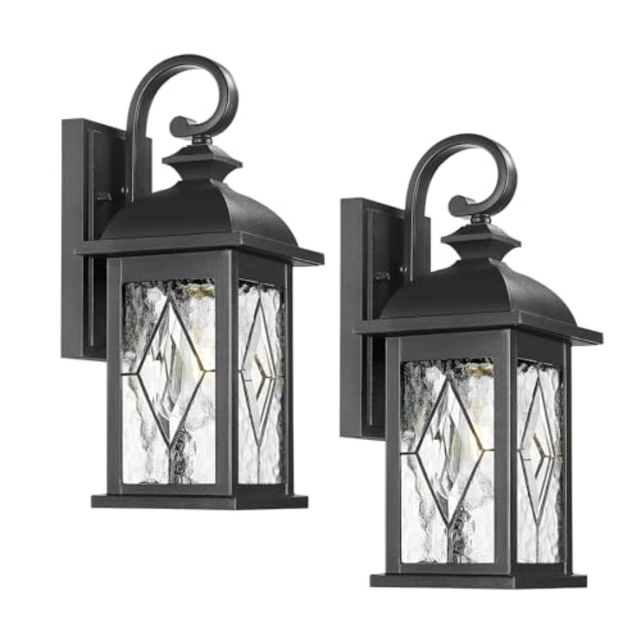 Outdoor Lighting Sconce - 15 Exterior Wall Sconce, 2-Pack Outdoor