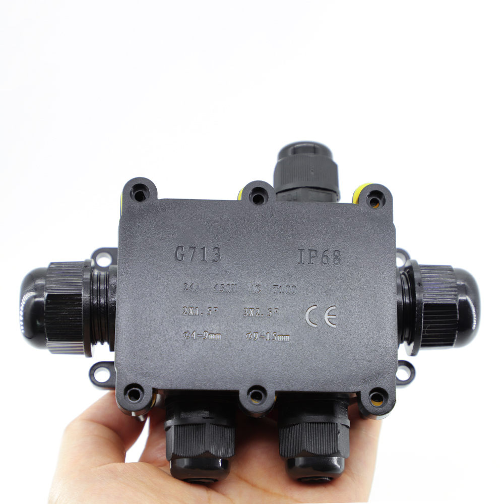 Outdoor Lighting Underground Wiring - IP68 5 Way Electrical Juction Box