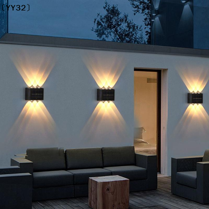 4-10 LED Solar Lamp Outdoor Wa – Outdoor Lighting Up And Down Bewertung und Preis