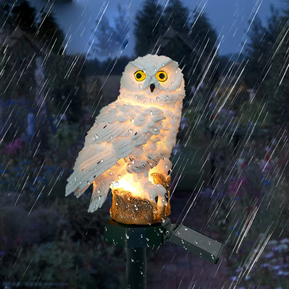 Solar light owl animal sculptu – Outdoor Lighting Diy Bewertung und Preis