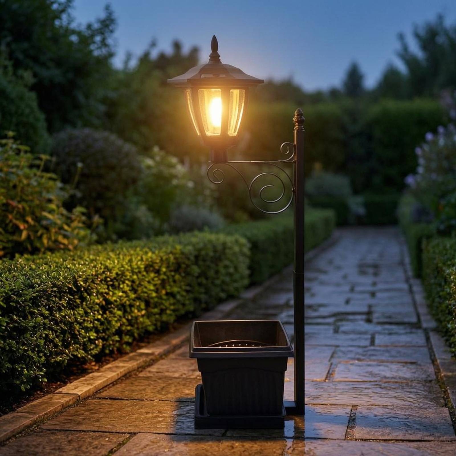 Solar Flower Pot Light Wrought – Outdoor Lighting Design Bewertung und Preis