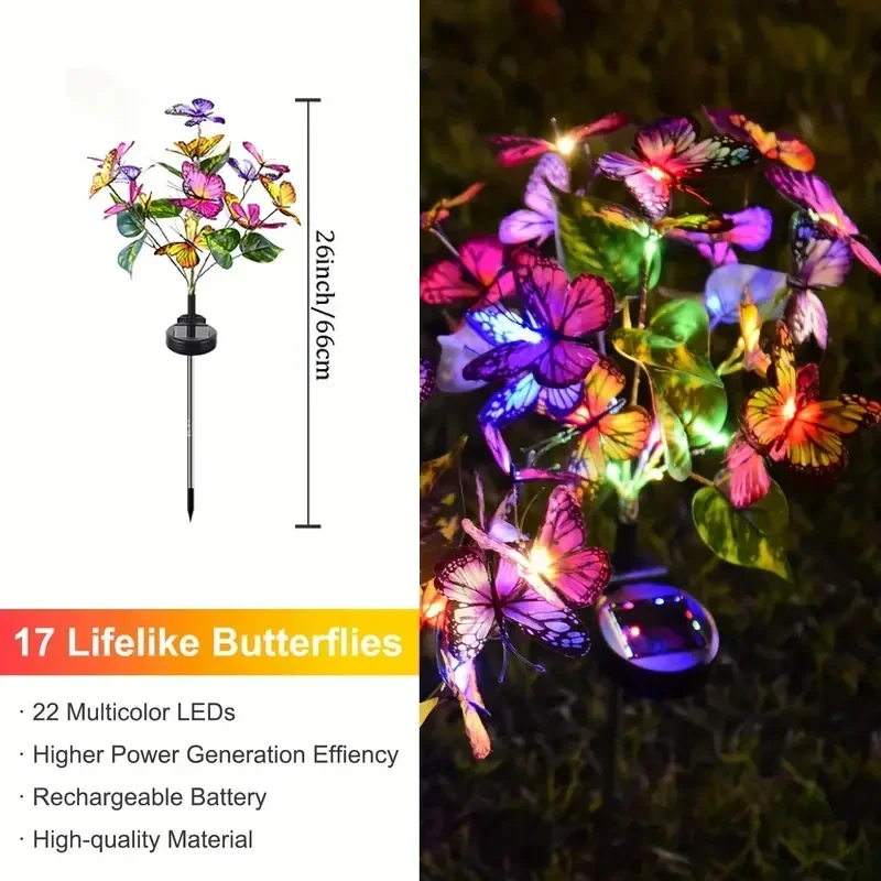Solar LED Butterfly Garden Lig – Outdoor Lighting Permanent Bewertung und Preis