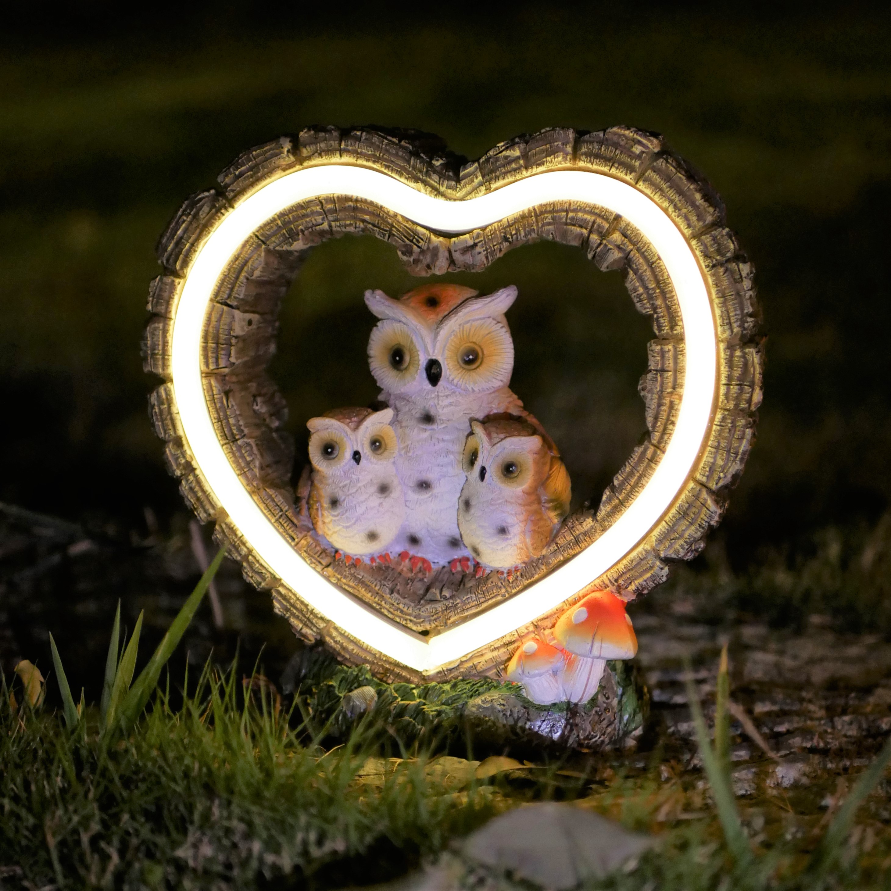 1Pc Solar-Powered Light, Heart – Outdoor Lighting Patio Bewertung und Preis