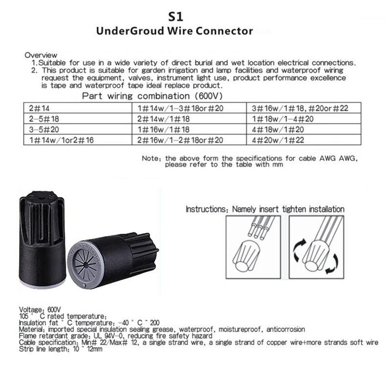 ABJA-Waterproof Wire Connector – Outdoor Lighting Low Voltage Bewertung und Preis