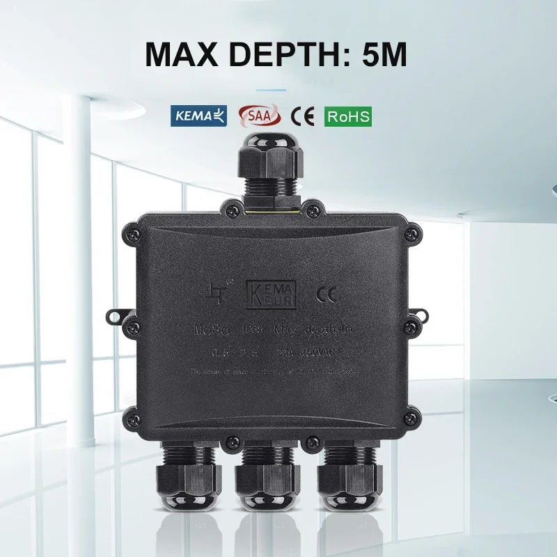 4Way 1In3Out IP68 Waterproof 4 – Outdoor Lighting Underground Wiring Bewertung und Preis