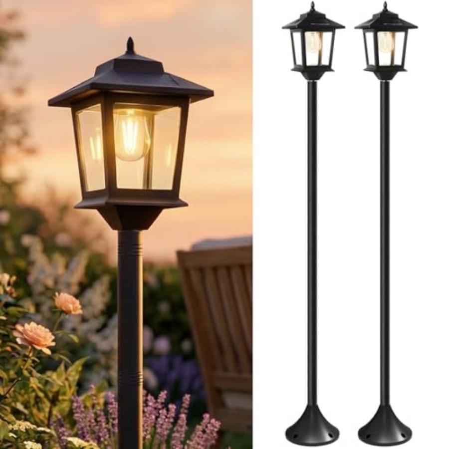 Outdoor Solar Post Lights, 2-P – Outdoor Lighting Patio Bewertung und Preis