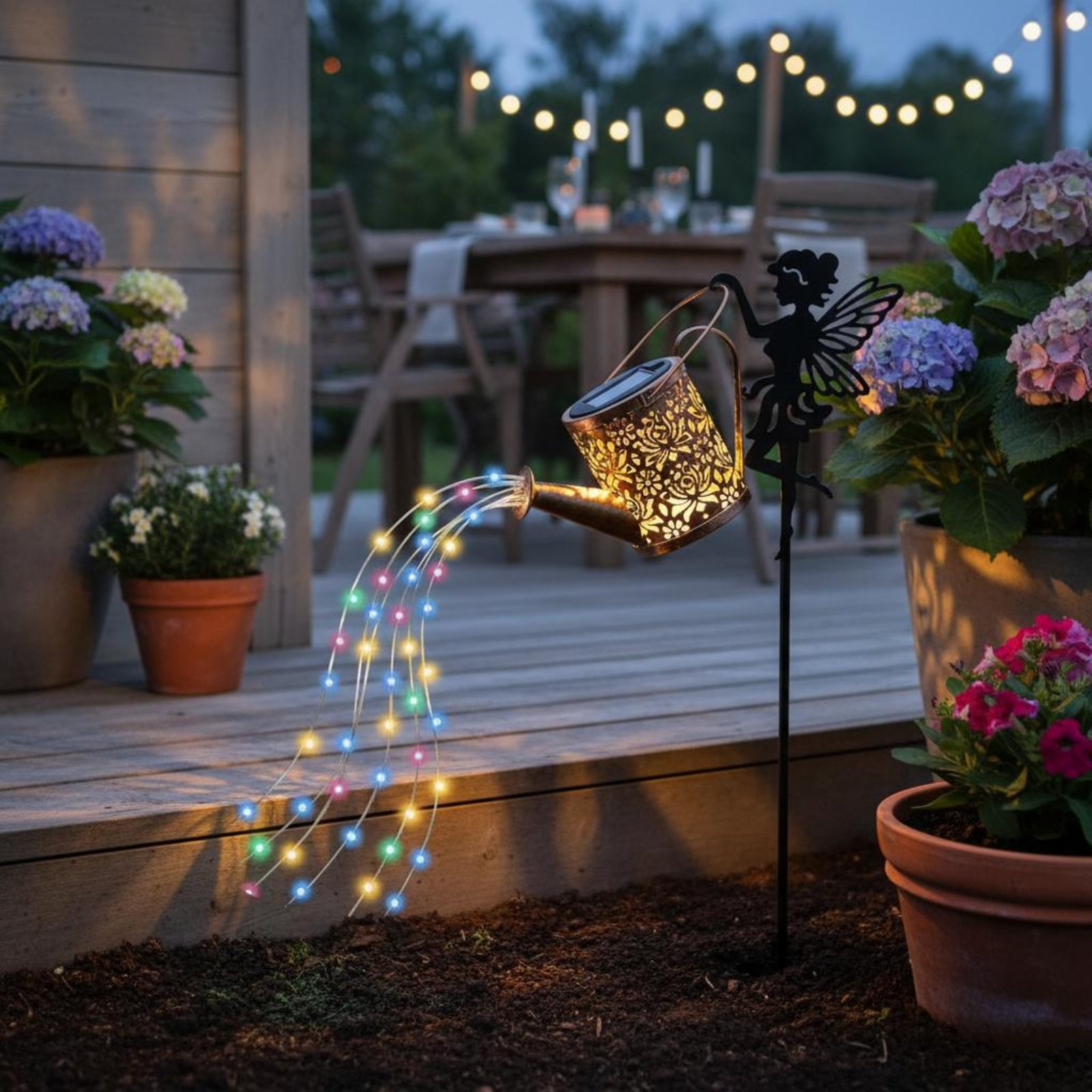 Solar Fairy Watering Can Light – Outdoor Lighting Patio Bewertung und Preis