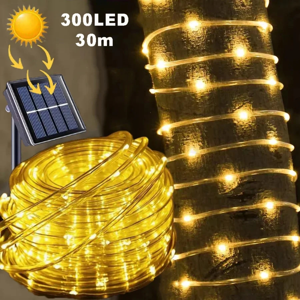 LED Solar Strip Rope Tube Fair – Outdoor Lighting For Fence Bewertung und Preis
