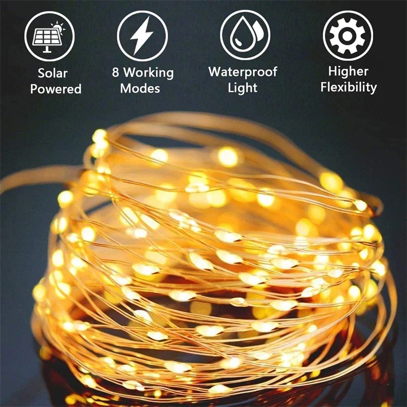 Solar String Fairy Lights Outd – Outdoor Lighting For Fence Bewertung und Preis