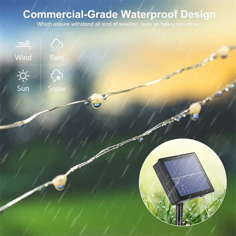 Solar String Fairy Lights Outd – Outdoor Lighting For Fence Bewertung und Preis