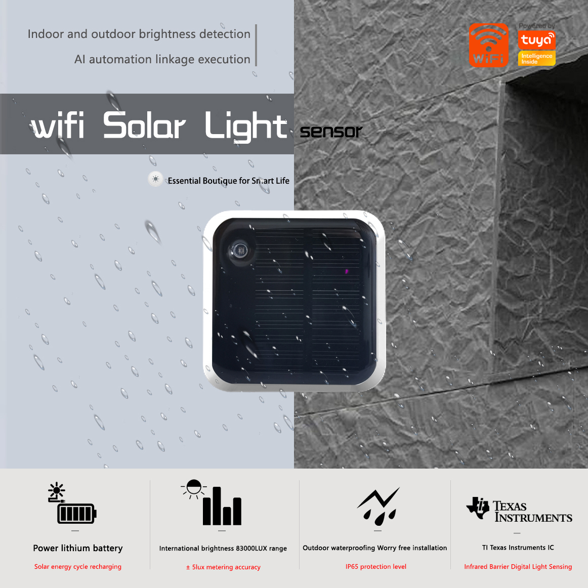 Tuya WiFi Solar Light Sensor W – Outdoor Lighting Zigbee Bewertung und Preis