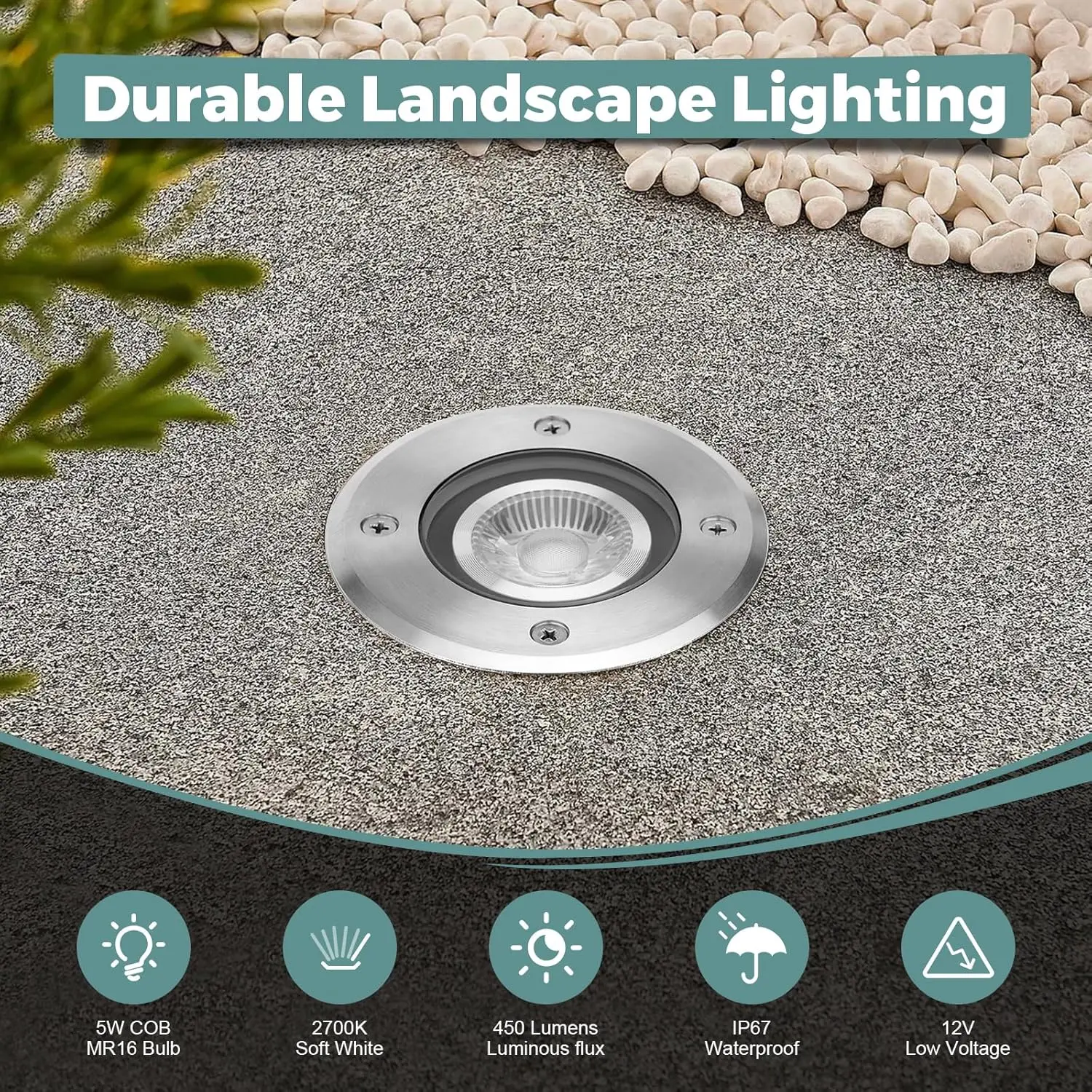 6 Pack 12V Low Voltage Landsca – Outdoor Lighting Underground Wiring Bewertung und Preis