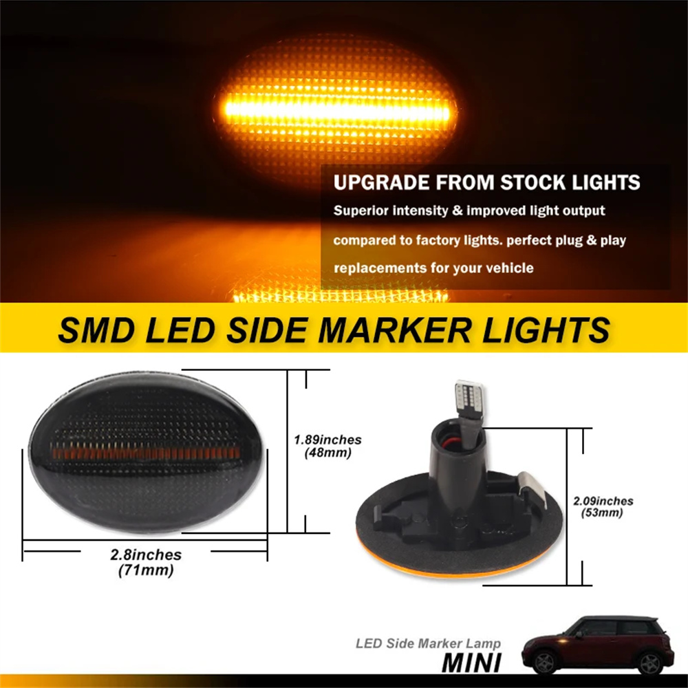 Amber Sequential LED Car Front – Outdoor Lighting Yellow Bewertung und Preis