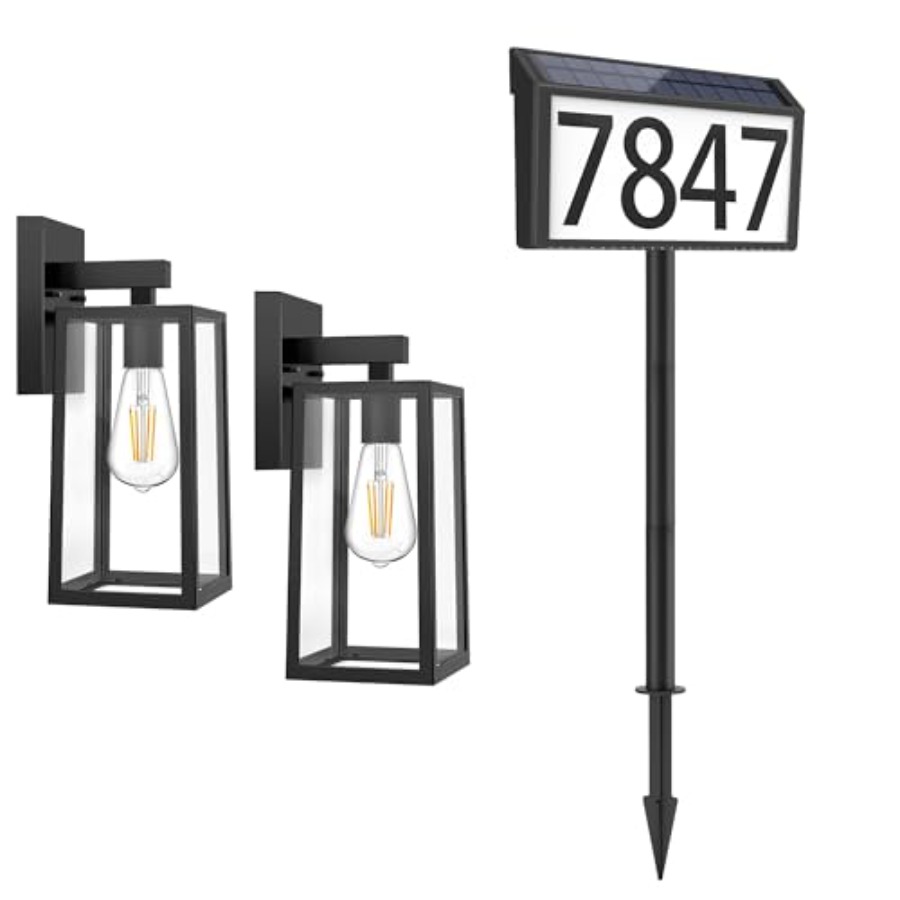 2-Pack Outdoor Wall Sconce Wat – Outdoor Lighting Sconce Bewertung und Preis