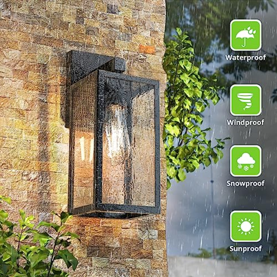 2-Pack Outdoor Wall Sconce Wat – Outdoor Lighting Sconce Bewertung und Preis