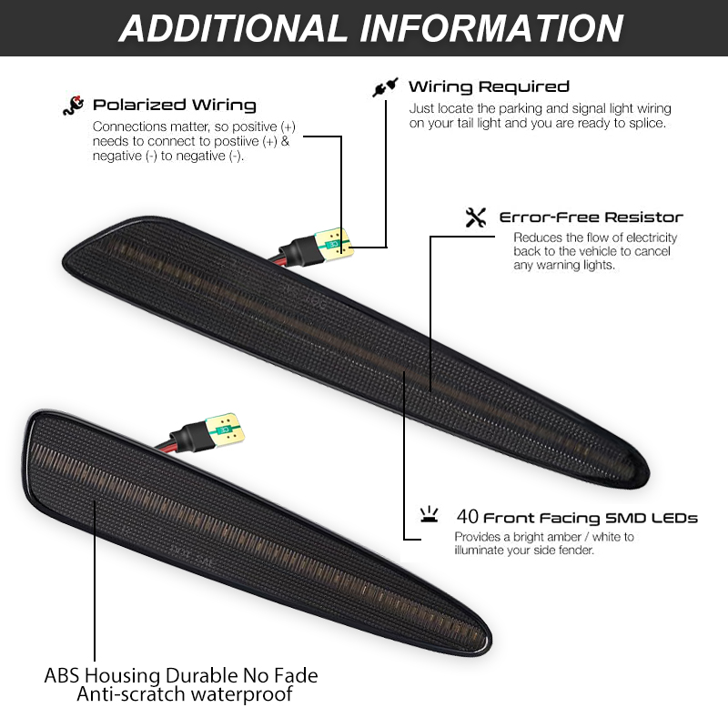 iJDM Front Rear Bumper LED Sid – Outdoor Lighting Yellow Bewertung und Preis