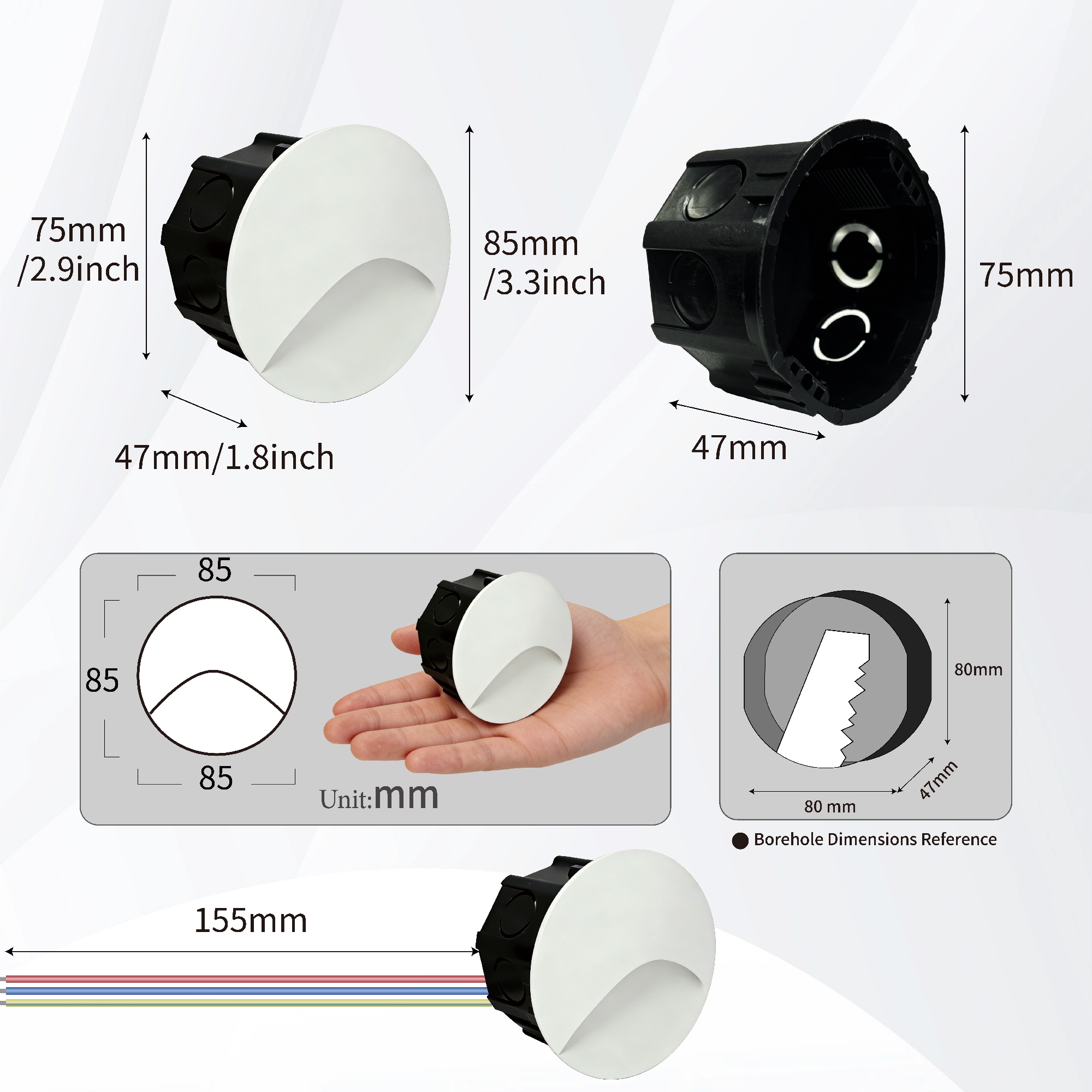 Led Stair Light Step Lights 3W – Outdoor Lighting Up And Down Bewertung und Preis