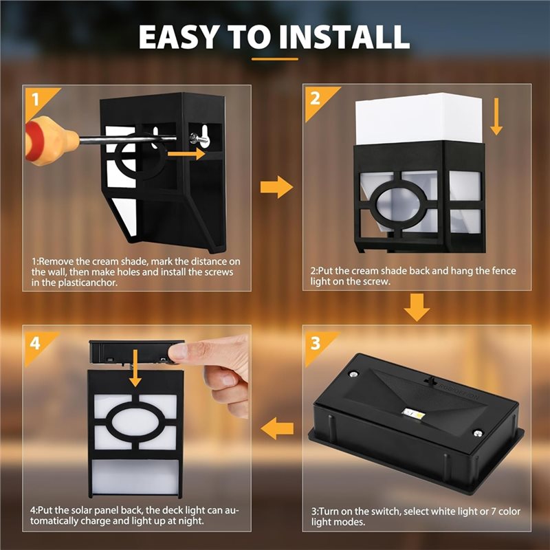 AT02-Solar Powered LED Wall Mo – Quality Outdoor Lighting Brands Bewertung und Preis