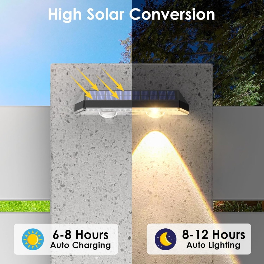 Solar Fence Lights Outdoor Wat – Outdoor Lighting For Fence Bewertung und Preis