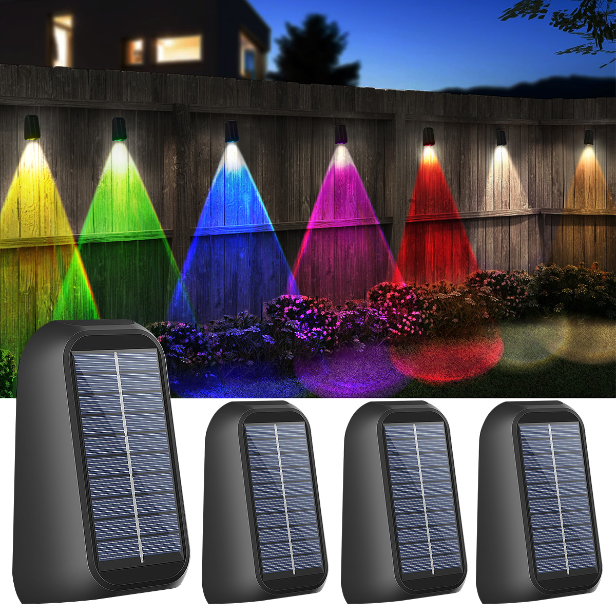 Solar Wall Lamp Solar Fence Li – Outdoor Lighting For Fence Bewertung und Preis