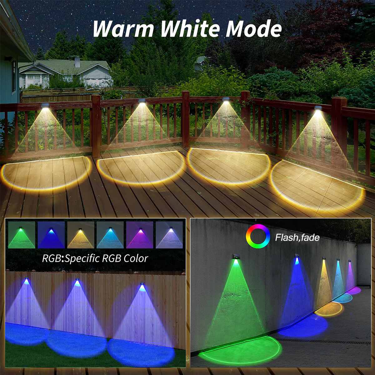 Solar Wall Lamp Solar Fence Li – Outdoor Lighting For Fence Bewertung und Preis