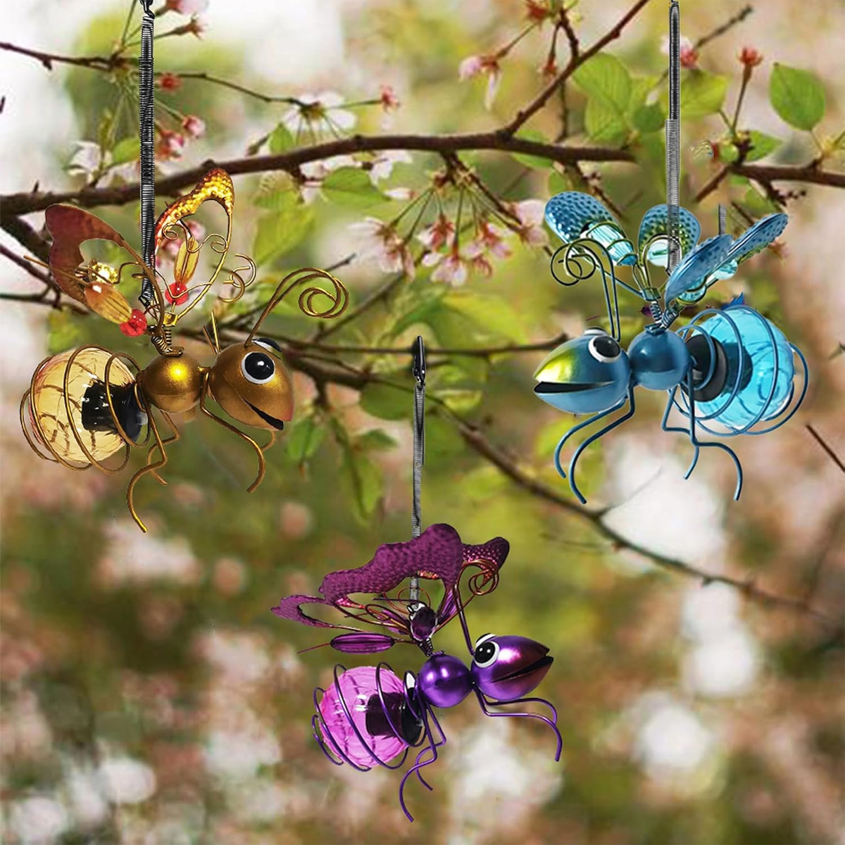 Solar Iron Insect Statue With  – Outdoor Lighting For Fence Bewertung und Preis