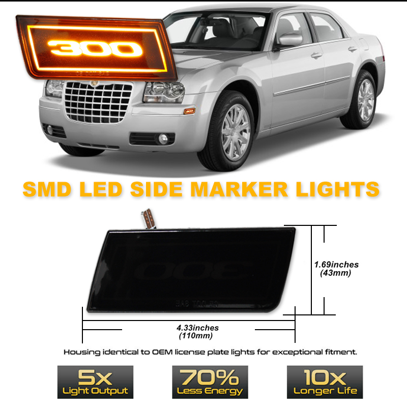 2PCS LED Side Marker Light Amb – Outdoor Lighting Yellow Bewertung und Preis