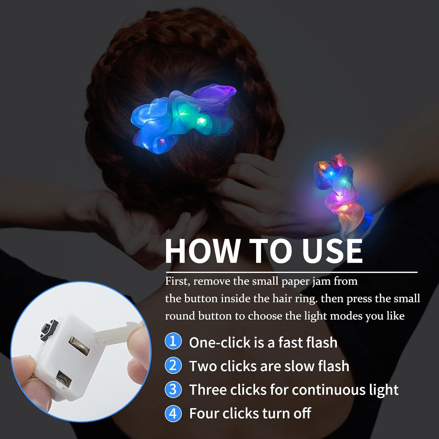 6pcs LED Scrunchies Hair Bands – Outdoor Lighting Ideas For Party Bewertung und Preis
