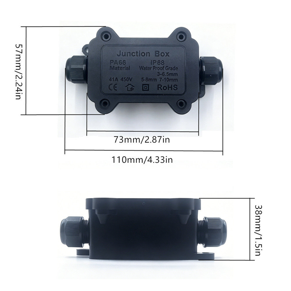 IP68 Waterproof Junction Box 2 – Outdoor Lighting Electrical Box Bewertung und Preis