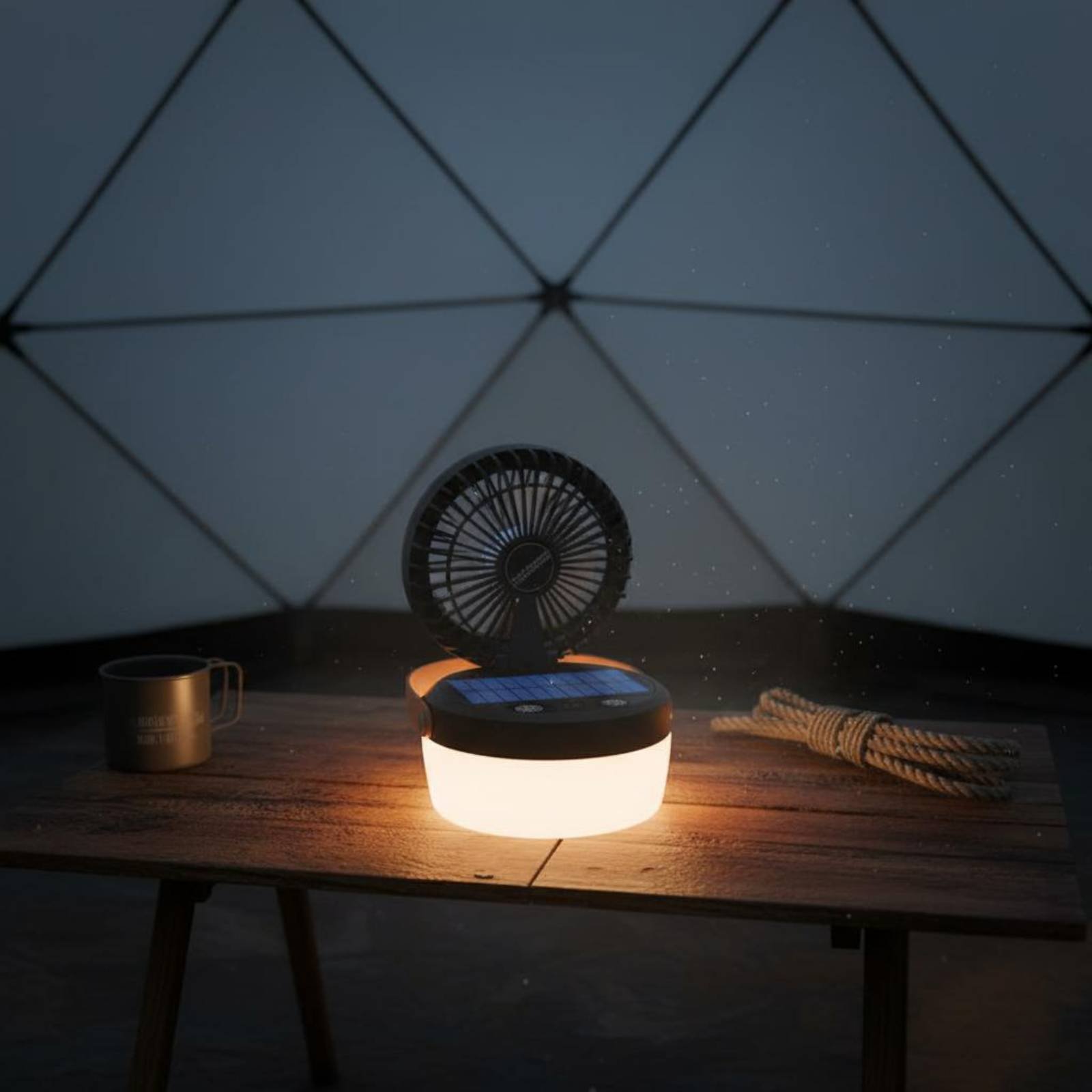 Solar Camping Fan Lantern Fold – Outdoor Lighting Design Bewertung und Preis