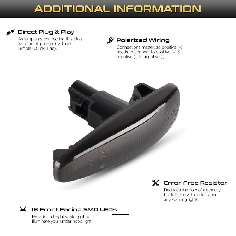 LED Dynamic Turn Signal Side M – Outdoor Lighting Yellow Bewertung und Preis