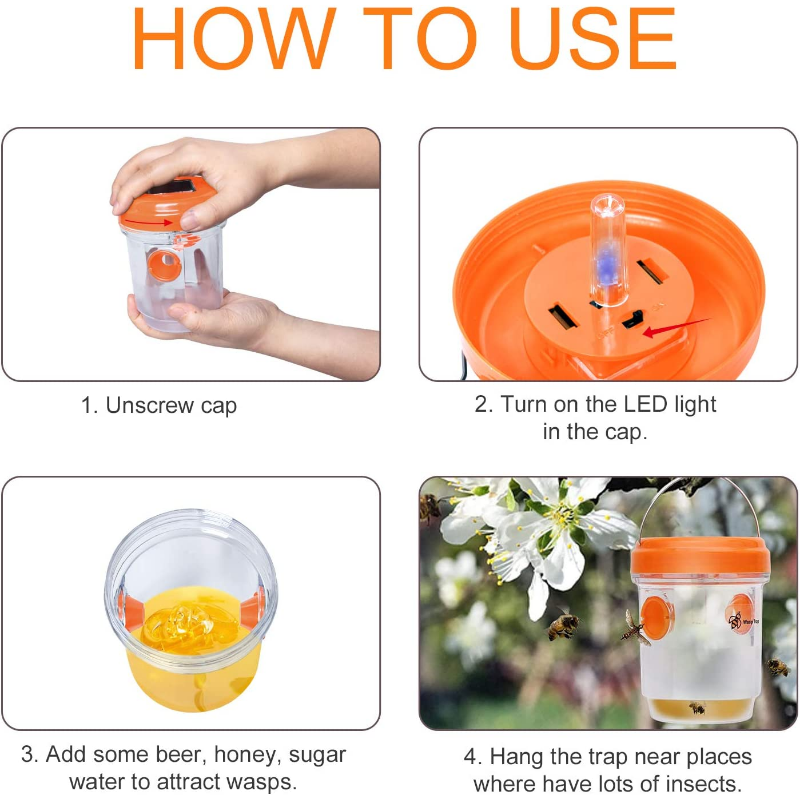 Solar Wasp Traps Hanging Yello – Outdoor Lighting Yellow Bewertung und Preis