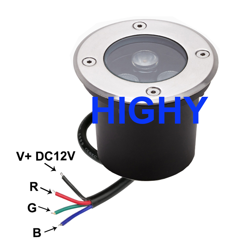4-wire RGB LED Underground Lig – Outdoor Lighting Underground Wiring Bewertung und Preis