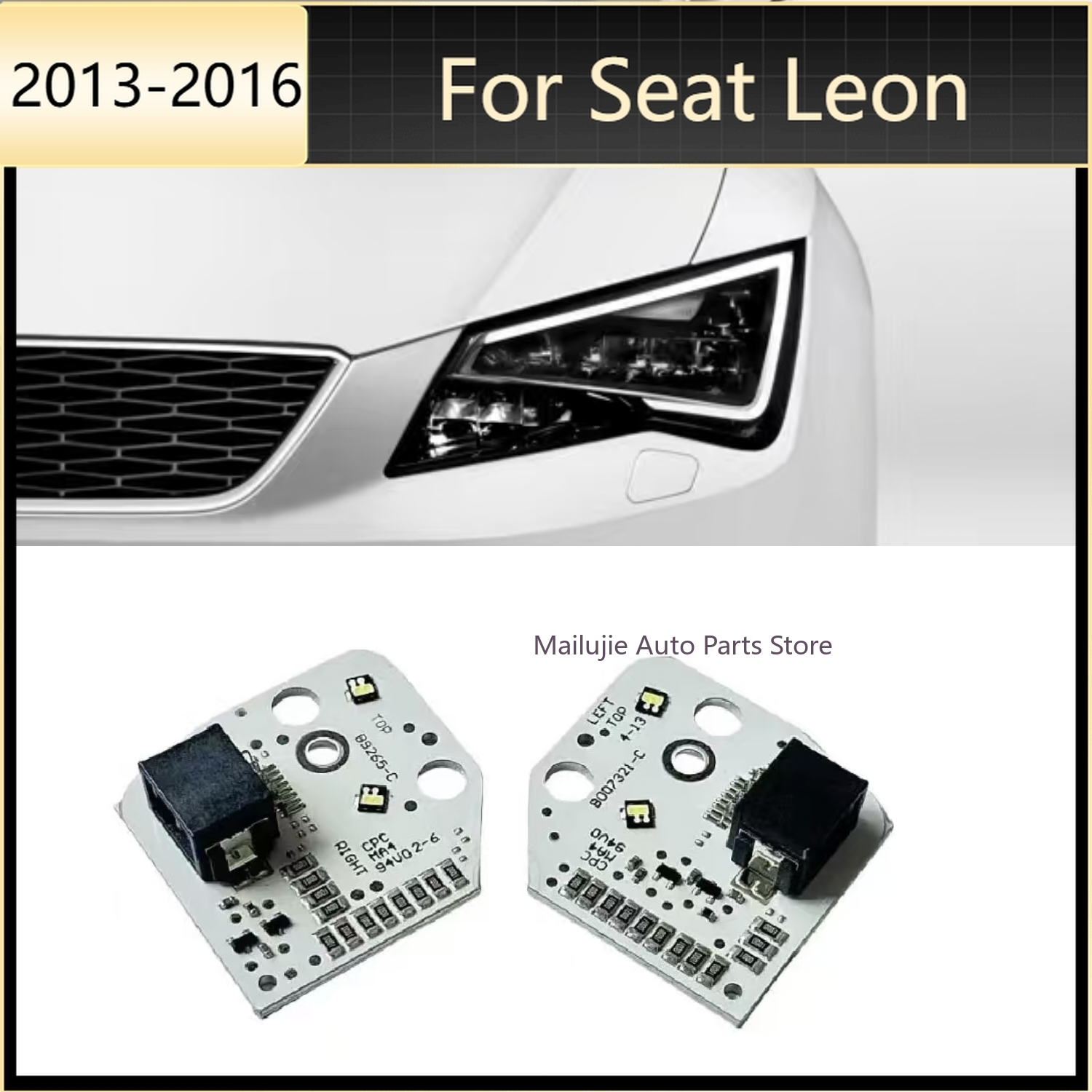 For Seat Leon 2013-2016 LED DR – Outdoor Lighting Yellow Bewertung und Preis