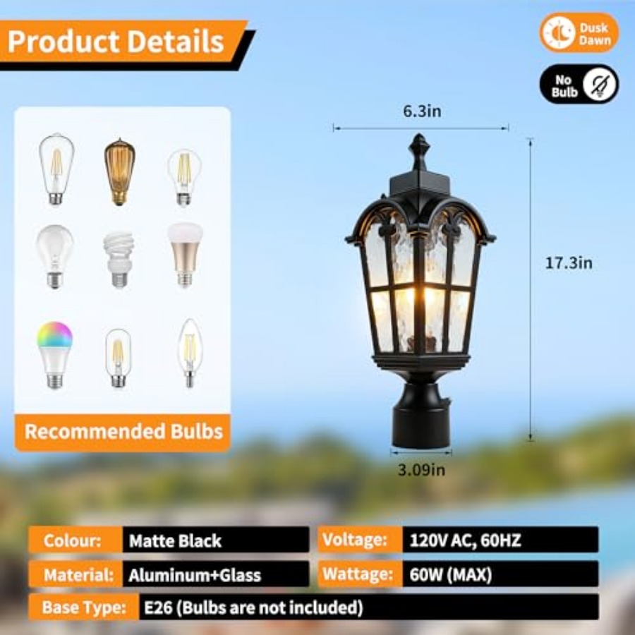 Sensor Outdoor Post Lights Wat – Outdoor Lighting Fixtures Bewertung und Preis