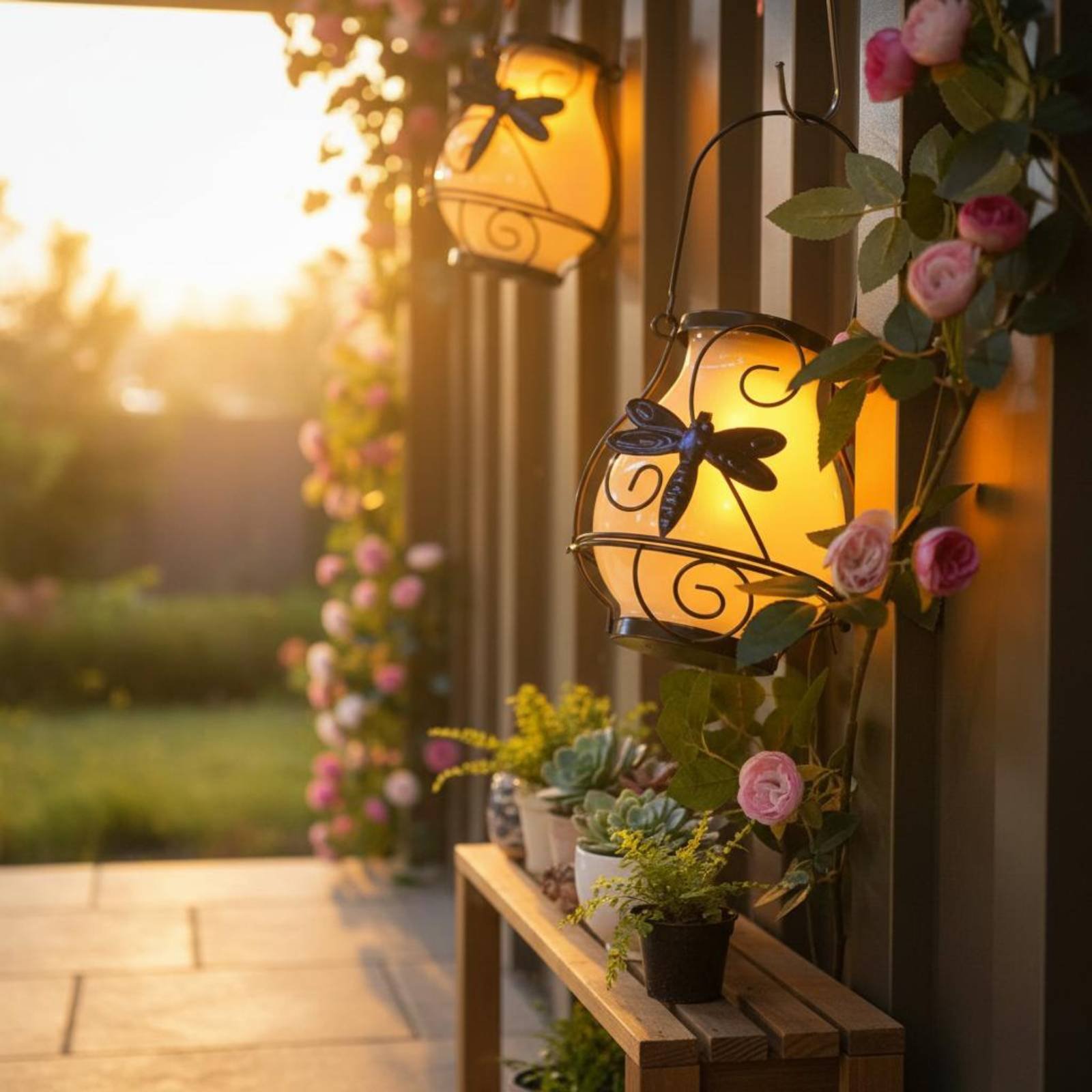 Solar Butterfly Lantern Waterp – Outdoor Lighting Patio Bewertung und Preis