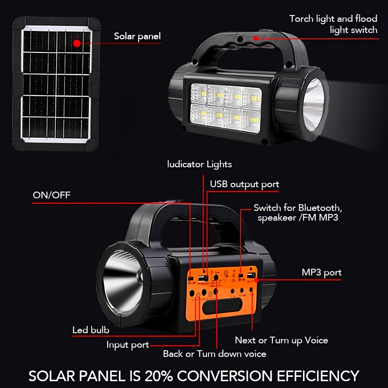 Solar Rechargeable Camping Lig – Outdoor Lighting Up And Down Bewertung und Preis