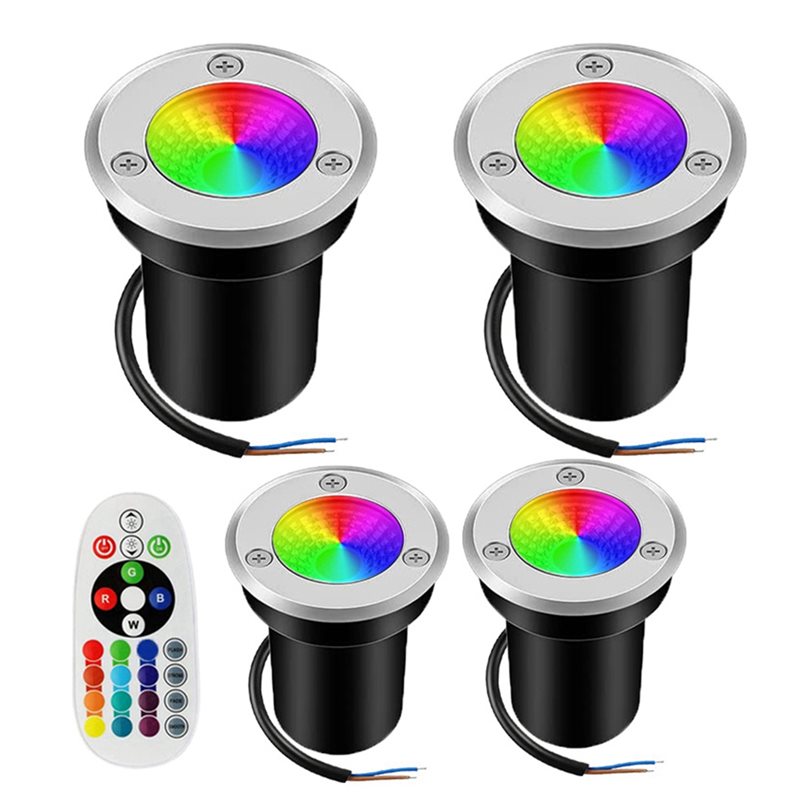 【NEW YEAR  】RGBW In Ground Lig – Outdoor Lighting Low Voltage Bewertung und Preis