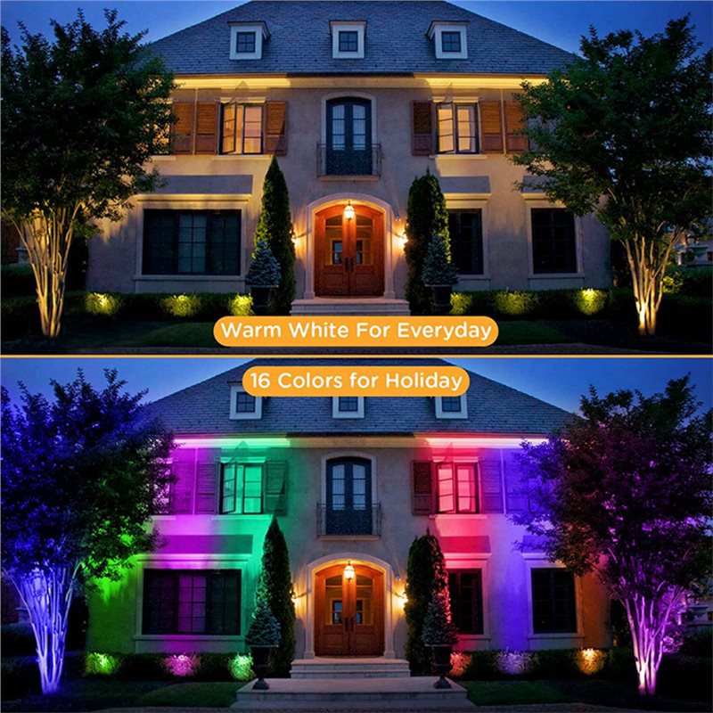 【NEW YEAR  】RGBW In Ground Lig – Outdoor Lighting Low Voltage Bewertung und Preis