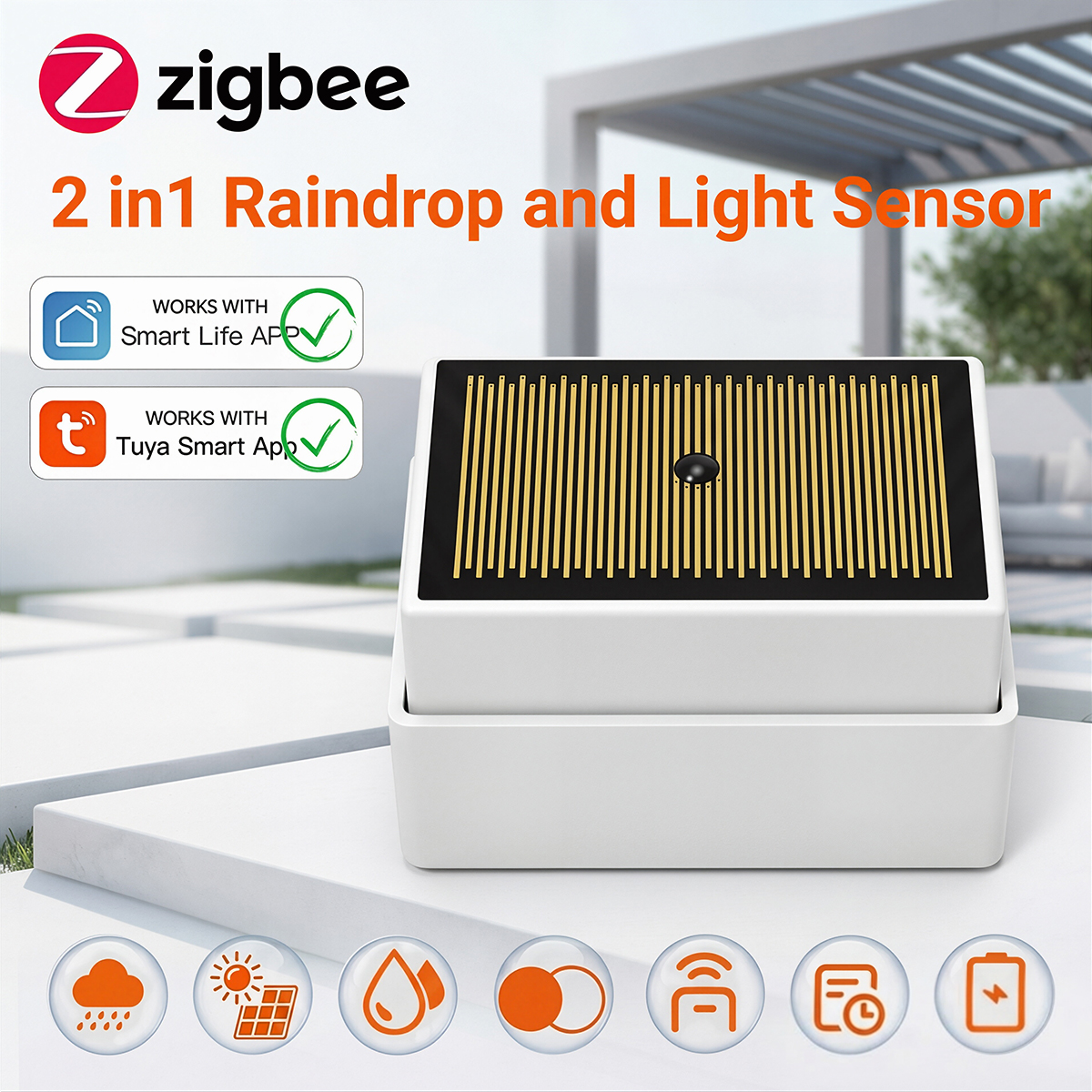 2 in 1 Tuya Zigbee Rain Sensor – Outdoor Lighting Zigbee Bewertung und Preis