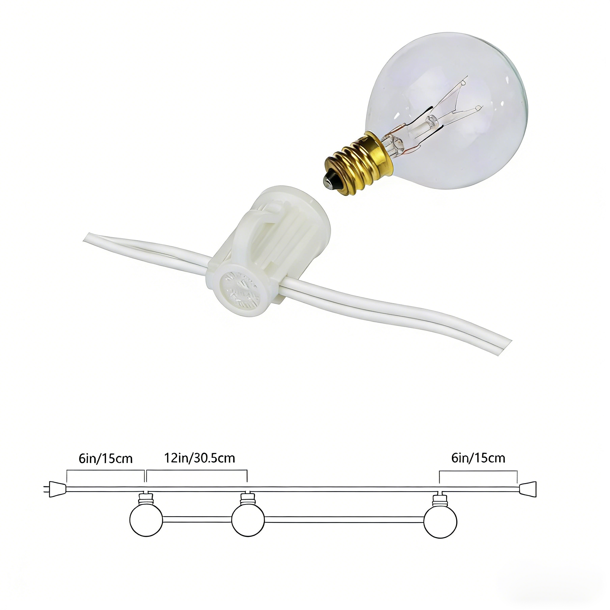 Vintage G40 Clear Bulb String  – Outdoor Lighting Sconce Bewertung und Preis
