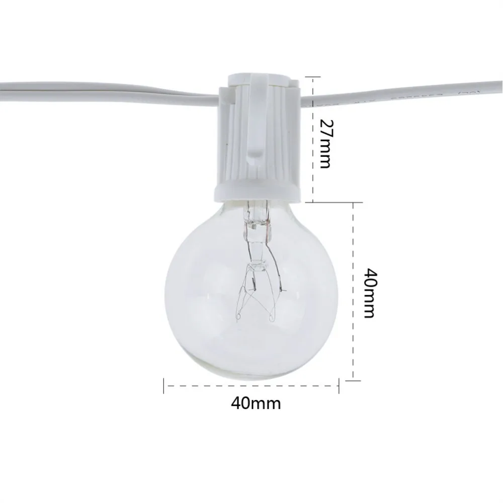Vintage G40 Clear Bulb String  – Outdoor Lighting Sconce Bewertung und Preis