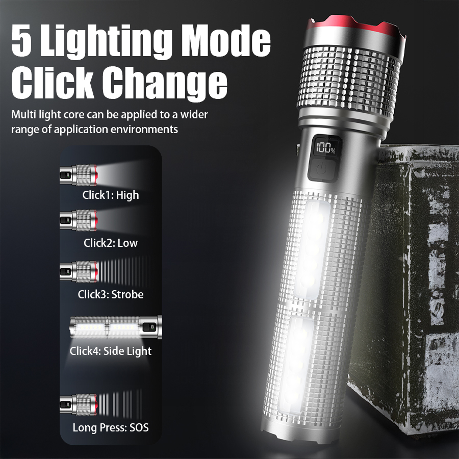 5000 MAH Powerful LED Flashlig – Outdoor Lighting Diy Bewertung und Preis